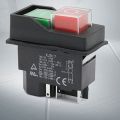 Waterproof Electromagnetic Push Button Switch 5 Pins KJD17 220-240V Coil Magnetic Starter Power Tool Safety Switches. 