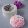 Peony Rose  Candle Molds Resin Silicone Aromatherapy Silicone Candle Mold Handmade Diy Aromatherapy Candle Mold Large Peony Handmade Soap Model Plaster Mold Artificial Flower. 