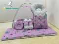 Export Quality Baby Bed Set With Mosquito Net 3 Pillows And 1 Bedding Comforter ,Full package ForNew Born Baby.Colors Available. 