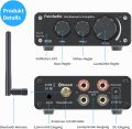 Fosi Audio BT10A Bluetooth 5.0 Stereo Audio Amplifier Receiver 2 Channel Class D Mini Hi-Fi Integrated Amplifier Suitable for Home Speaker 50W x2 TPA3116. 