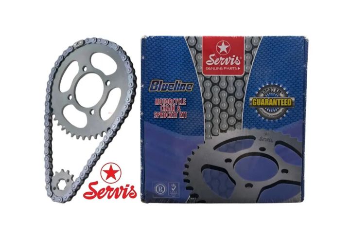 Service Chain Spocket Wheel Chain Garri Set ( Service ) Chain Spocket KIt 70cc Bikes ...