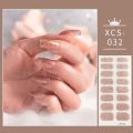 【Beauty Code】Sky Blue Shiny Twinkle Designer Nail Decals Lieflijkheid Pure Kleur Nagels Nail Nail Sticker. 