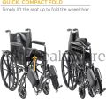 Imported Wheelchair With Detachable Elevating Legrest. 