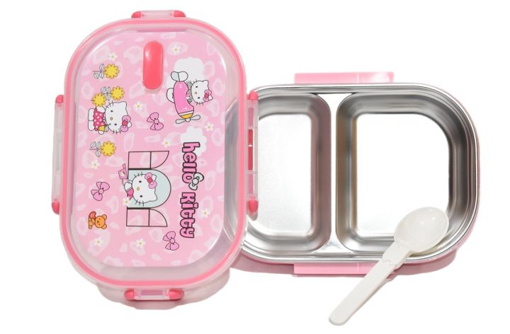 STATINLESS STEEL PORTION LUNCH BOX CHARACTER / STATIONERY FOR KIDS ...