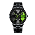 【ETOP】Waterproof Sport Rim Hub Wheel Wristwatch Car Quartz Men's Watches Man Watch original Red Green Watch Motorcycle watch. 