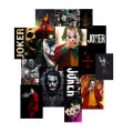 Joker Aesthetic Stickers of your choice In 4x6 Inches l Pack of 40 Joker asthetic stickers for asthetic wall decor. 