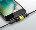 Colorful Mini Dual 8pin audio & charging splitter adapter/splitter for iPhone & iPad | Lightning Adapter Capsule Shape Splitter Dual Lightning.... 