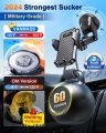 VANMASS 【65+LBS Strongest Suction & Military-Grade 2024 Ultimate Car Phone Mount【Patent & Safety Certs】 Cell Phone Holder Truck Stand for Dashboard Windshield Vent for iPhone 16 15 Pro Max 14 Samsung B A32 MOOUUNT. 