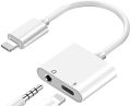 Lightning to 3.5MM Adapter - MH030 (2 in 1 adapter) for iPhone. 