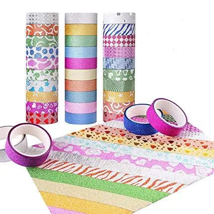 Pack%20Of%2010%20Stylish%20Tape%20Fancy%20-%20Decorative%20Washi%20Tape%20-%20Multicolor%20-%20Image%202