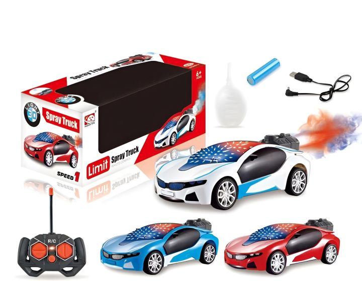 Remote Control Spray Racing Car Remote Control Spray Mist Car – High-Speed RC Drift Car with Lights ...