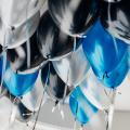 Decent Decoration Theme(Blue Black Silver)-Including Silver happy birthday 13 foil balloons, 45 latex balloons, 4 Foil stars balloons, 2 heart shape foil balloons. 