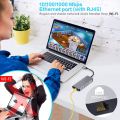 LC-dolida 8 in 1 USB C Ethernet Hub,Type C to HDMI + SD/TF Card Readers Adapter Compatible with MacBook,MacBook Pro,Samsung DeX for Galaxy S9,S8,Note 9,8,Nintendo Switch. 