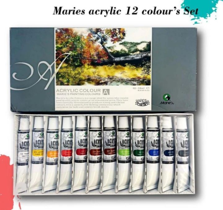 Marie’S Acrylic Color Paint Set Of 12 Pieces