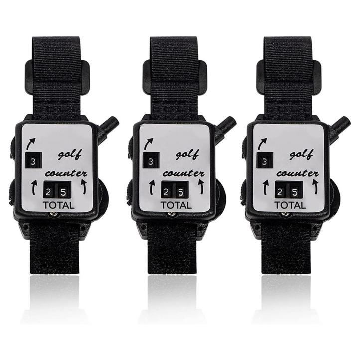 3 Pcs Golf Score Counter, with One Touch Reset Golf Count Scorer