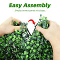 Tijarat Online Artificial Plant Tile For Wall Decoration, Grass mat Greenery Panels Fence Artificial Decoration, Wedding Party Back Ground Decor (40*60cm). 