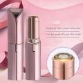 Portable Lipstick Shaped Rechargeable Flawless Hair Remover For Women Painless And Effective Facial Hair Removal Home Razor Shaver Tool. 