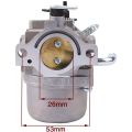 590399 Carburetor Carb for Briggs & Stratton 796077 Lawn Mower Ene with Gasket Fuel Line Fir Valve. 