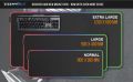 XXXL RGB Gaming Mouse Mat - 1200 x 600 mm - Mouse Pad - LED multi color - 7 LED colors plus 4 effect modes - for precision and speed - rubberized underside - washable. 