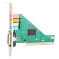 PCI Sound Card 4.1 Channel Computer Desktop Built-in Sound Card Internal Audio Card Stereo Surround CMI8738. 