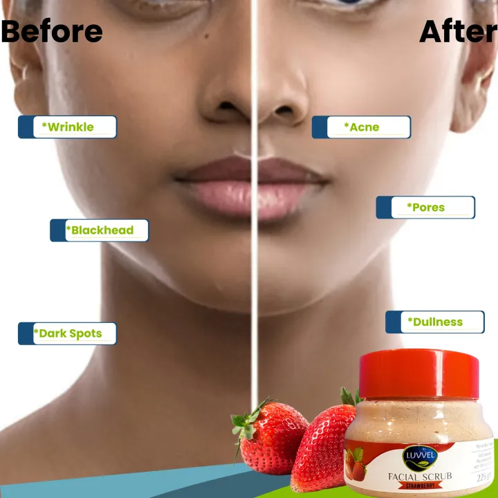 LUVVEL%20-%20Strawberry%20Facial%20Scrub%20-%20Body%20&%20Face%20-%20Skin%20Brightening%20-%20Exfoliating%20Suitable%20For%20All%20Type%20Skin%20-%20Both%20Men%20&%20Women%20-%20225gm%20-%20Image%204