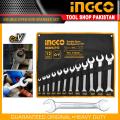 Ingco 12 pcs Double Open End Spanner Wrench Set 6-32mm. 