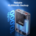 Zero® Voltix V-100 Power Bank 10000mAh 22.5W Fast Charging PowerBank | QC 3.0 Powerbank | USB-C Input/Output Powerbank  | Built-in Cable Powerbank | Aluminum Body Powerbank | Portable Powerbank  | Fast Charge Power Bank for Android & IOS. 