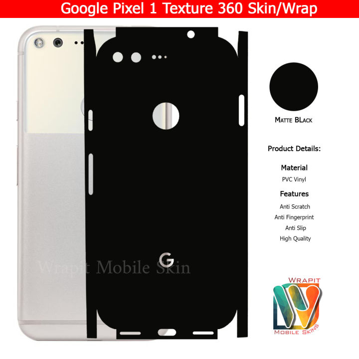 Google%20Pixel%201%20Skin/Wrap%20360%20Protection%20Carbon%20fiber/%20Matte/%20Transparent/%20Leather%20Back%20And%20Sides%20Included%20Camera%20Skin%20-%20Image%202