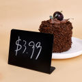 1/3PCS Mini L Shaped Wordpad Table Signs  Erasable Small Blackboard for Food Signs Wedding Party Decor 3 Size. 