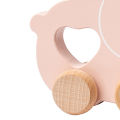 Bear Car Toy Adorable Animal Wooden Car Toy for 1 Year Old Baby Push Go Truck Toy for Toddlers Perfect First Vehicle Toy for 12 Months Baby. 