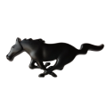 Luxury Horse Metal Logo Mustang Horse Emblem Sticker for All Cars, Jeep, SUV (Black). 
