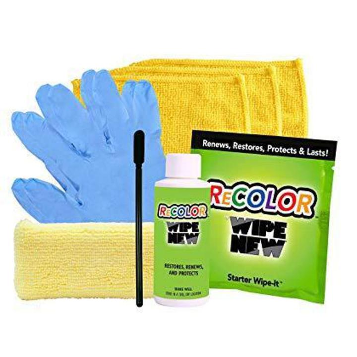 Rust-Oleum Recolor By Wipe New Multi-Surface Formula Wipe New Rust-oleum KIT Recolor Paint Restorer with Wipe-On Applicator Suitable for restoring color on plastic, metal, stone, rubber and more