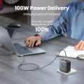 UGREEN 100W Type C 5A Silica Gel Fast Charging Cable E-Marker USB C to USB C Nylon Braided for Samsung S23 Ultra iPad Pro Macbook Switch Mobile Phone. 
