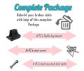 Laptop Table leg mounts | Connector/Leg Brackets of Portable and Foldable Laptop Table (4 pc). 