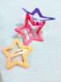 2 Cards Cute Star Shape Hair Clips for Girls | Colorful Plastic Hair Accessories | 12 Stylish Colorful Star Design Hairpins for Kids | Trendy Hair Clip Set for Daily & Party Use. 