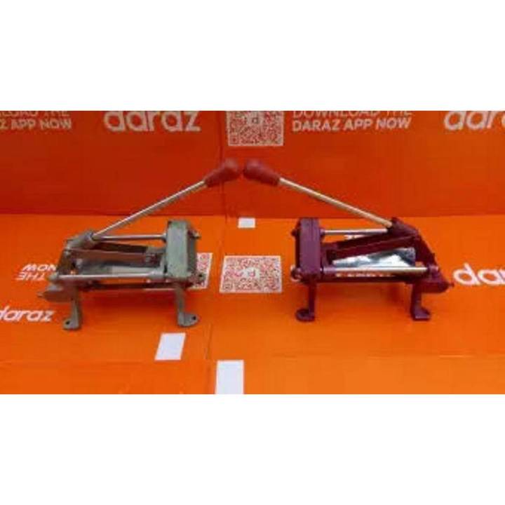 Heavy Duty Commercial Grade French Fry Chips Cutter Potato Slicer Sweet Potato Slicing with Cutters Blade for Home or Restaurant