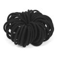 50Pcs/set Black Elastic Hair Bands Hair Ties -for Thick and Curly No Metal Hair Items for Women Hair Accessories Rubber Band. 