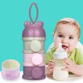 3 Layer Portable Baby Milk Powder Container Box | Non-Spill Baby Formula Milk Storage for Travel | Baby Milk Powder Dispenser Feeder | Milk Container for Baby | Baby Milk Box | Milk Powder Container Bottle | Baby Formula Snack Storage. 