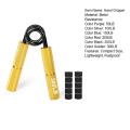 Hand Strength Exerciser 200LB Resistance Injury Recovery Metal Hand Grip Strengthener. 