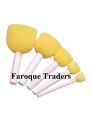 Round Paint Foam Sponge Brush, Kids Painting Tools, Sponge Stipples Set for Painting, Crafts and DIY (Set of 5 Pieces). 