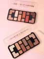 USHAS 12 Colors Earth Tone Eyeshadow Palette With Highlighter Shimmer Matte And Glitter Finish. 