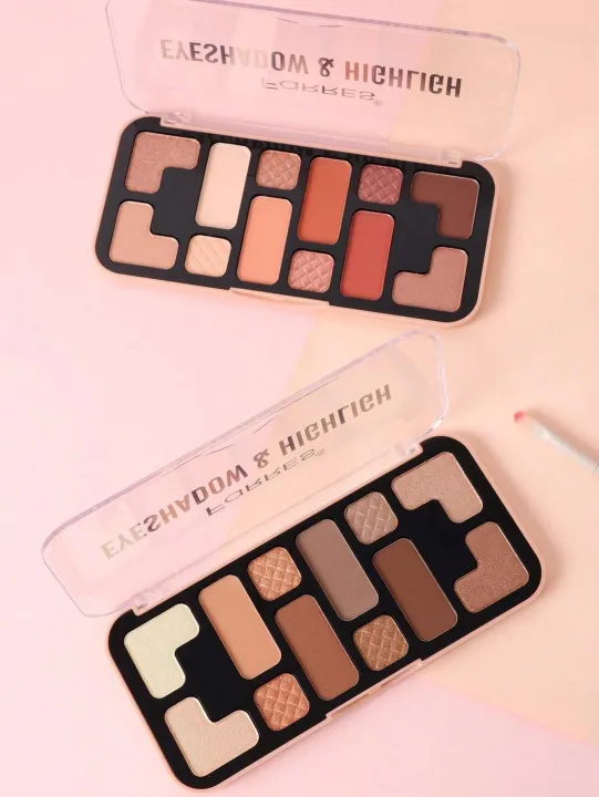 USHAS%2012%20Colors%20Earth%20Tone%20Eyeshadow%20Palette%20With%20Highlighter%20Shimmer%20Matte%20And%20Glitter%20Finish%20-%20Image%202