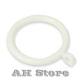 White Plastic Curtain Rings, 32mm plastic shower curtain hooks and rings, Plastic bathroom Curtain Pole Rod Rings Loop Hook. 