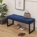 Upholstered with Sturdy Anti Rust Metal Frame Rectangular Entryway Change Shoe Bench (Color : 02, Size : 70 Cm) available customes size. 
