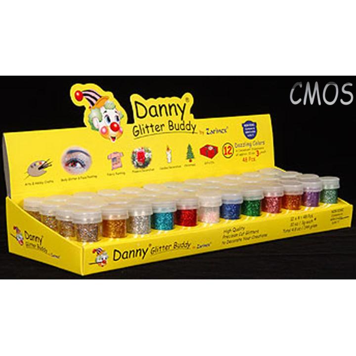 DANNY GLITTERS BUDDY - 48 PCS GLITTERS BOTTLES - DECORATION GLITTERS by CMOS