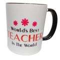 Gift "World Best Teacher In the World"| gift for Teacher Birthday, Teacher day| with black handle. 
