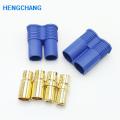 High current EC8 connector EC8 Car model plug socket Banana Plug Connector For RC ESC Lipo Battery male 1pcs + female 1pcs. 