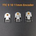 2pcs Original TTC Mouse Encoder Highly Accurate 9 10 11mm yellow Core Solve sensei TEN RIVAL 300 310 g102 304 G703 wheel problem. 