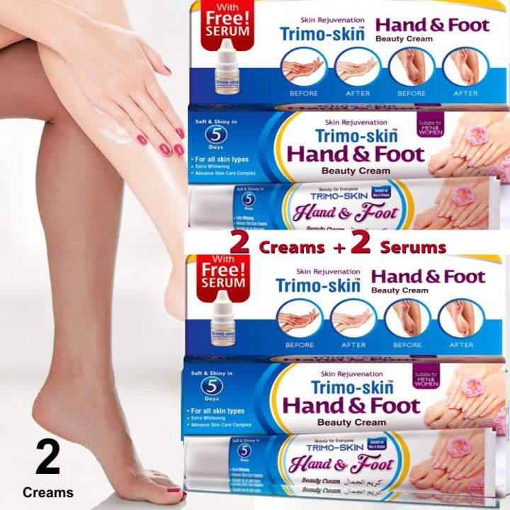 𝐁𝐞𝐬𝐭 𝐒𝐞𝐥𝐥𝐢𝐧𝐠 Pack of two (2) Trimo Skin Hand Foot Creams With Serums For Hand & Feet Whitening & Beauty