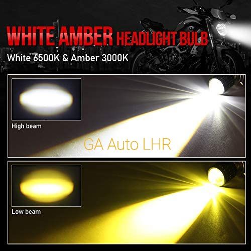 Dual color H4 LED Motorcycle Headlight Bulb For YBR125